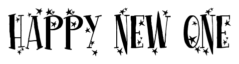 Happy New One font